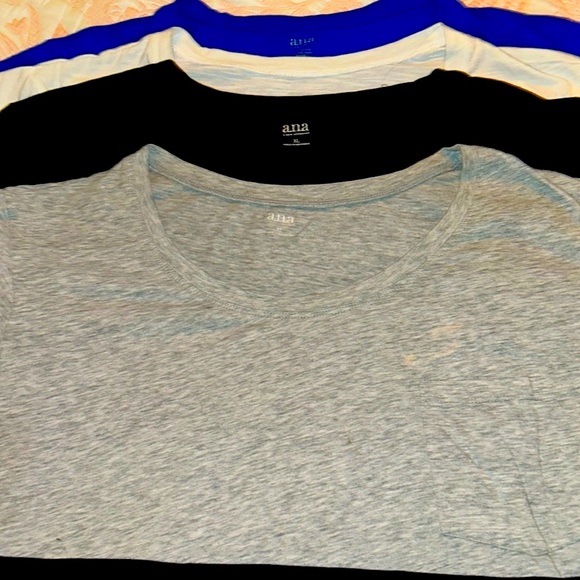 5 ANA TEE SHIRTS BLACK ,BLUE, WHITE GREY ,BLACK  ALL XL AND ONE L BLACK - Picture 8 of 11